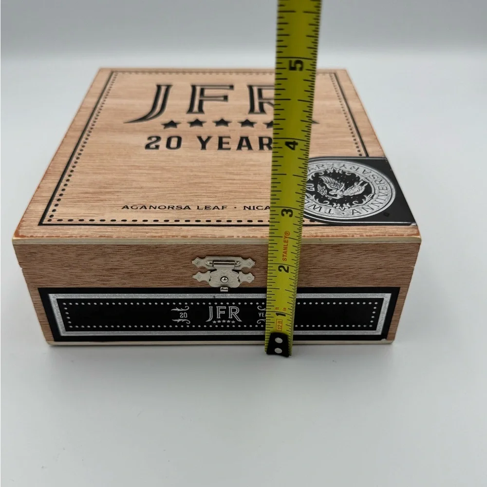 JFR 20 Years Titan Empty Wood Cigar Box 7